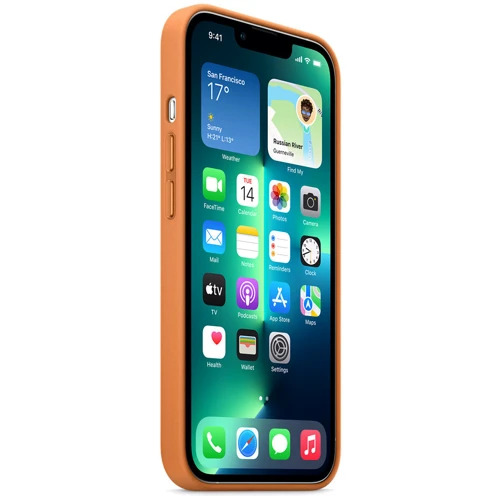 Apple Leather Case with MagSafe Golden Brown для iPhone 13 Pro: стиль, качество и надежность